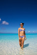 © alesgon - Beautiful and sporty girl in a sea. Summer vacation conception.