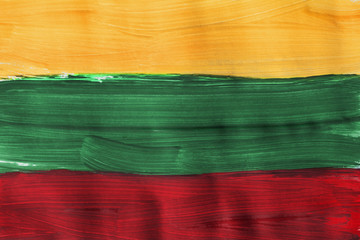 Sticker - Painted Lithuanian flag