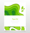 © Boyko.Pictures - Abstract green layout - vector paper cut banner