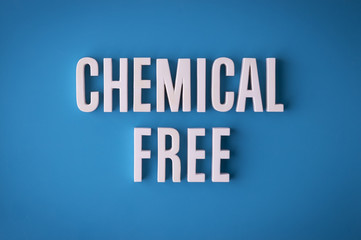 Wall Mural - Chemical Free sign lettering