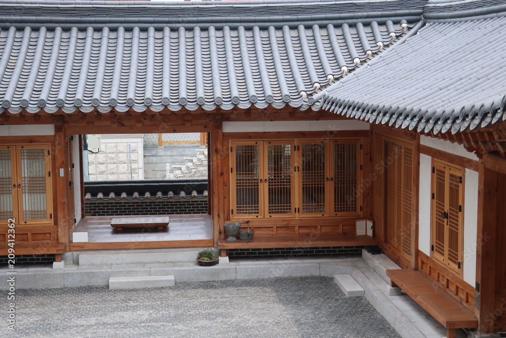 Bukchon Hanok Village in Seoul Stock Photo | Adobe Stock
