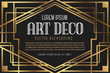 Luxury Vintage Artdeco Frame Design. Vector illustration