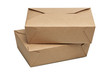 © pbombaert - Two delivery blank carton box for ready to eat food