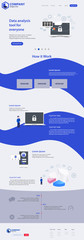 Wall Mural - New Trendy Website Landing Page vector theme template design