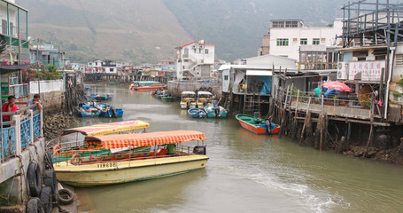 Canvas Print - Hong Kong old fishing village