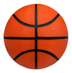 Wall Mural - Basketball isolated on white background with clipping path