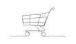 © ihorzigor - Shopping Cart One line drawing
