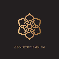 Wall Mural - Geometric emblem