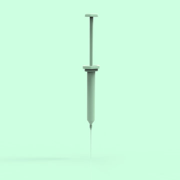 Syringe 3D Rendering 