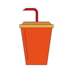 Wall Mural - Soda cup isolated vector illustration graphic design