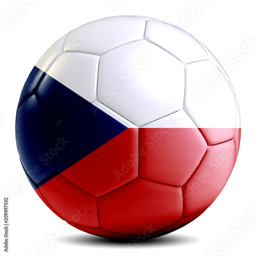 Photo Czech Republic soccer ball football futbol isolated