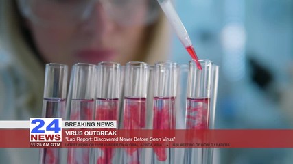 Wall Mural - breaking news-closeup of life scientists performing laboratory analysis.