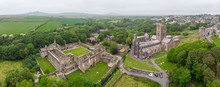 Aerial View Of St Davids Cathedral In Wales
