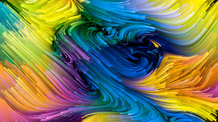 Wall Mural - Evolving Liquid Color