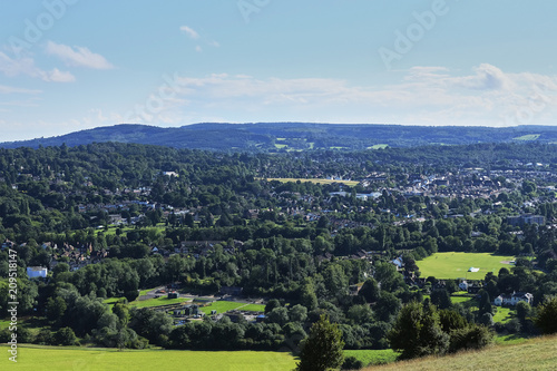 Valokuva View from hill suburbs of London, United Kingdom