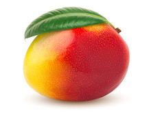 Mango Isolated On White Background, Clipping Path, Full Depth Of Field
