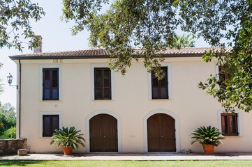 Farm house that produces mozarella in Italy