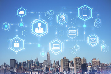 Poster - Business interface in city