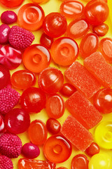 Wall Mural - Rainbow Candy. Colorful Sweets And Candies