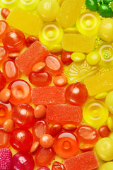 Wall Mural - Rainbow Candy. Colorful Sweets And Candies