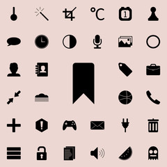 Poster - tab icon.  Detailed set of minimalistic icons. Premium graphic design. One of the collection icons for websites, web design, mobile app