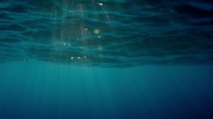 Wall Mural - underwater background of water surface