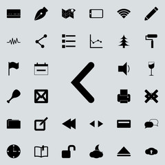 Poster - bracket icon. Detailed set of minimalistic icons. Premium graphic design. One of the collection icons for websites, web design, mobile app