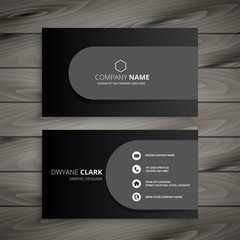 Wall Mural - dark professional business card design