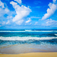 The Indian ocean landscape. Beautiful view of a sea