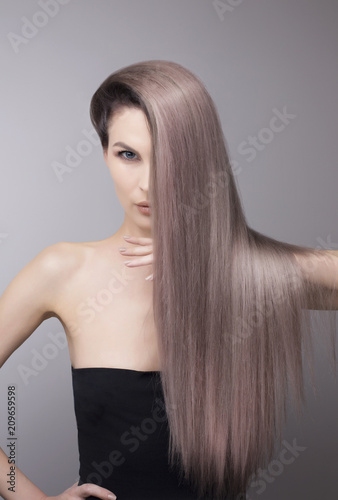 Pattern Of A Trendy Purple Blonde Hair Colour Buy This Stock