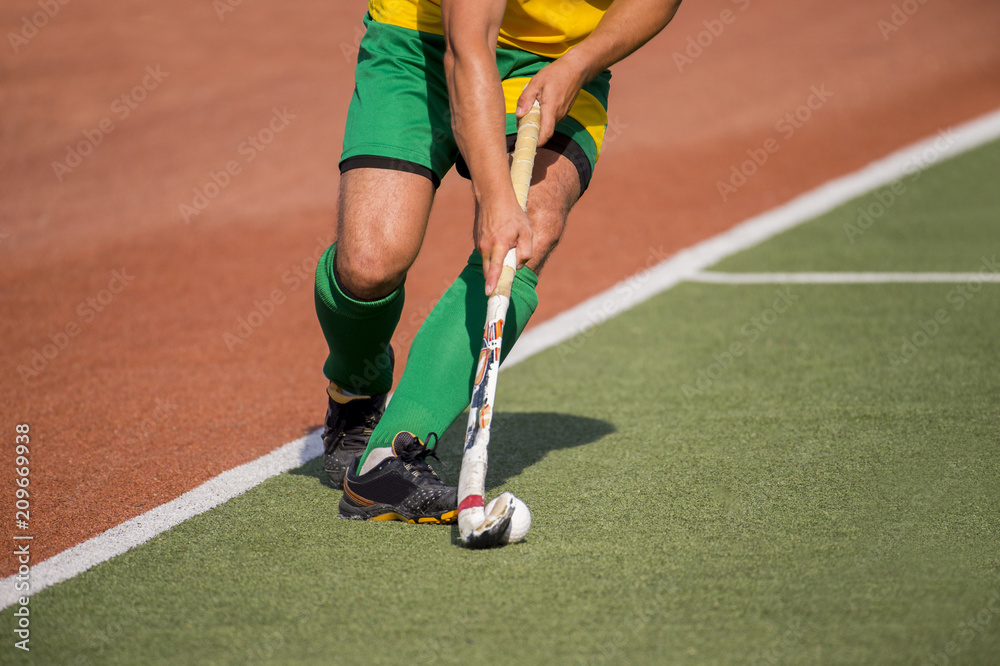 Photo Art Print Field Hockey Player In Possesion Of The Ball Photo Art Print Field Hockey Player In Possesion Of The Ball Running Over An Astroturf Pitch Abposters Com