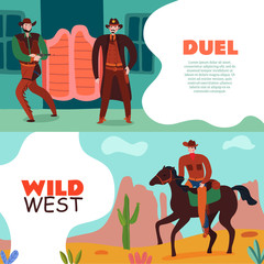 Sticker - Wild West Duel Banners