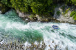 White water rafting on alpine river. Sesia river, Piedmont, Italy.