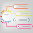 © taaree - Infographic template with 4 steps timeline for business presentation or web.