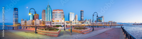 View from Hudson River Waterfront in Jersey City Poster Mural XXL