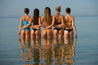 Group of women in sea water