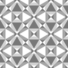 Poster - Seamless pattern of simple geometric shapes. Vector illustration.