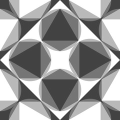 Aufkleber - Seamless pattern of simple geometric shapes. Vector illustration.