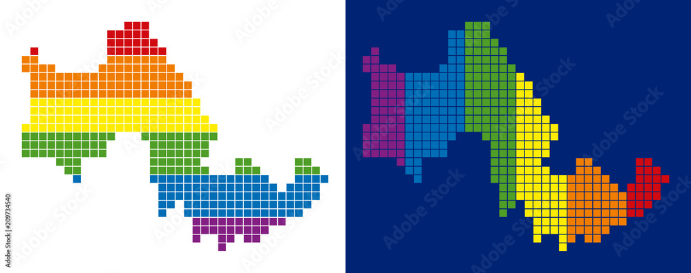 Greek Spectrum Types Dot LGBT Tilos Greek Island map versions. Vector geographic maps in ...