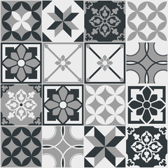 Seamless pattern. Vintage decorative elements.