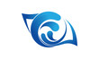 Wave Water Eye Vision Logo Template