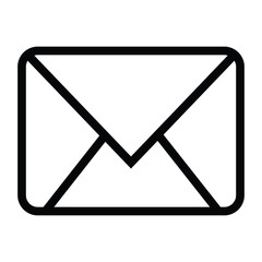 Poster - envelope close icon with outline style