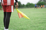 Fototapeta  - Flag of football or socker referee.