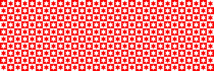Poster - horizontal red and white star for pattern and background,vector illustration