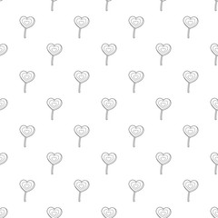 Wall Mural - Lollipop heart pattern vector seamless repeating for any web design