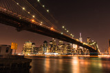 Fototapeta  - New York ponte luci grattacieli