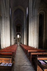 Wall Mural - Main nave and altar in Saint Trophime Cathedral in Arles, France. Bouches-du-Rhone,  France