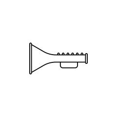 Poster - children trumpet line icon. Element of toys icon for mobile concept and web apps. Thin line children trumpet line icon can be used for web and mobile. Premium icon