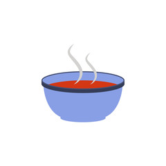 Poster - tomato soup colored illustration. Element of colored food icon for mobile concept and web apps. Detailed tomato soup icon can be used for web and mobile
