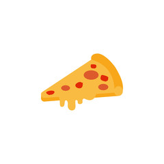 Poster - pizza colored illustration. Element of colored food icon for mobile concept and web apps. Detailed pizza icon can be used for web and mobile